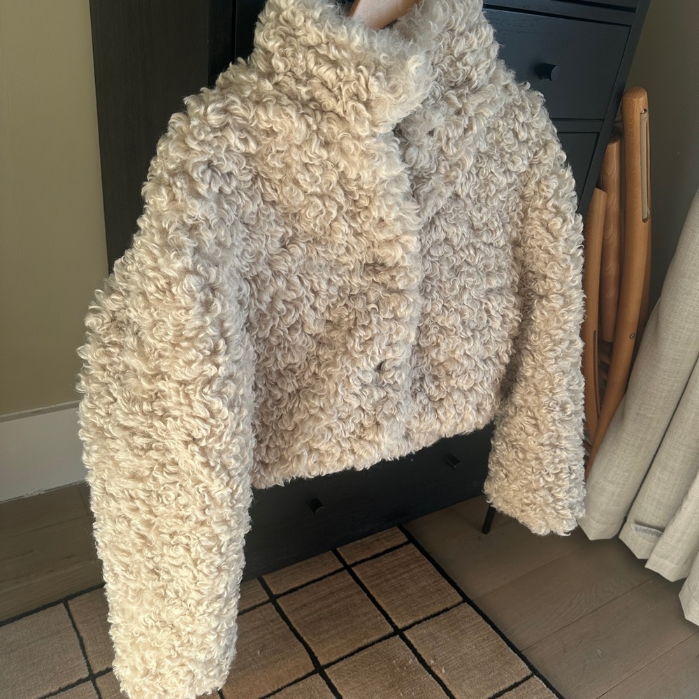 NWT Boheme Goods The Faux Fur Coat, Milk - Picture 8 of 9